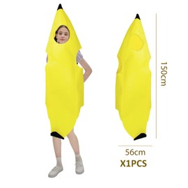 MEMOFYND 1 Piece Of Banana Costume, Adult Fruit Costume, Funny Funny Costume, Creative Performance Props, Universal Men And Women, Party Costume Decoration