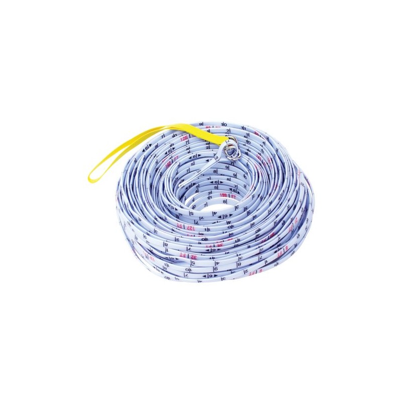 Keson SR50M Surveyors Rope (Graduations: Metric), 50-Meter, White