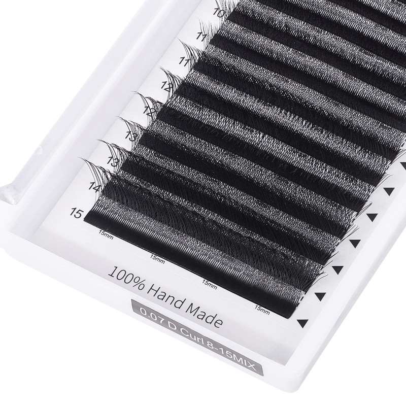 ACTROL W Eyelash Extensions 4D Volume 0.07D Curl 8-15mm Easy