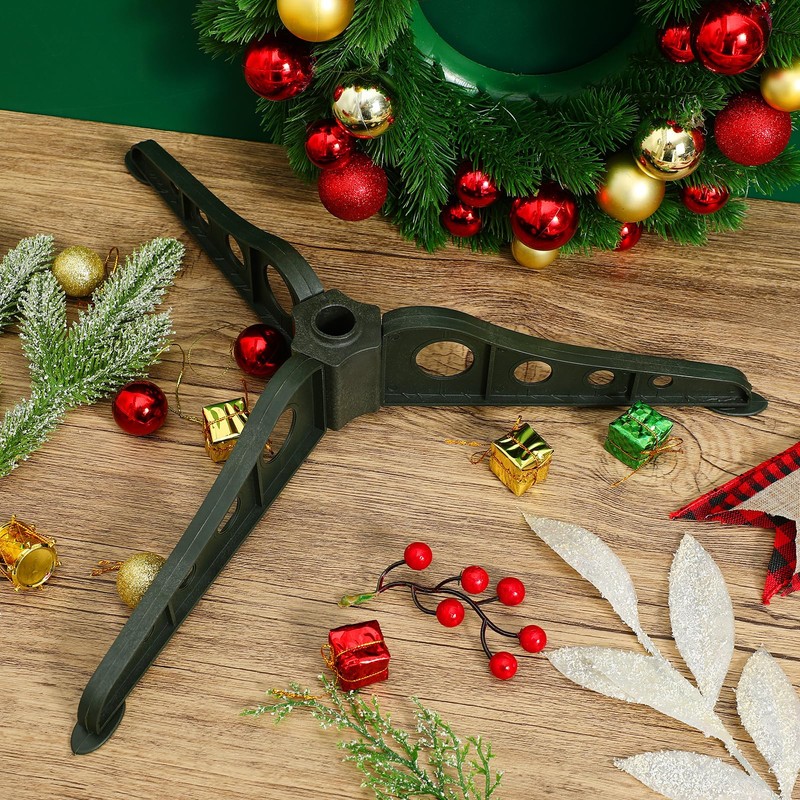 Homoyoyo Artificial Xmas Tree Base Stand,DIY Xmas Tree Holder Christmas