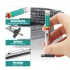 Tire Tread Depth Gauge WorthPlanet 2 PCS Two-Sided Color Coded