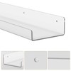 Tbestmax 8 Pack Floating Shelves for Wall, 15 inch Clear