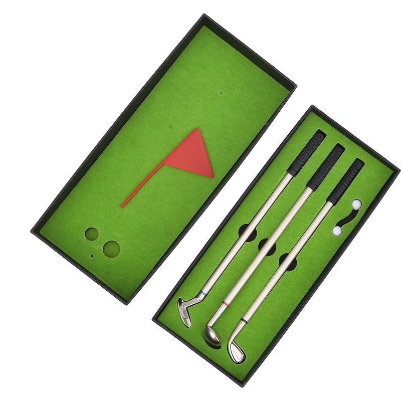 Mini Desk Games Box Green Driving Range with Golf Club
