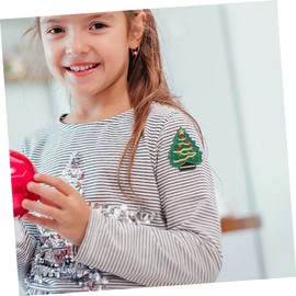 Operitacx 2 Sets Christmas Embroidery Patch Patches for Clothes Patches for Backpack Hat Embroidery Machine Embroidery Hoops Pickle Patch Santa Claus Decoration Apparel Applique Polyester