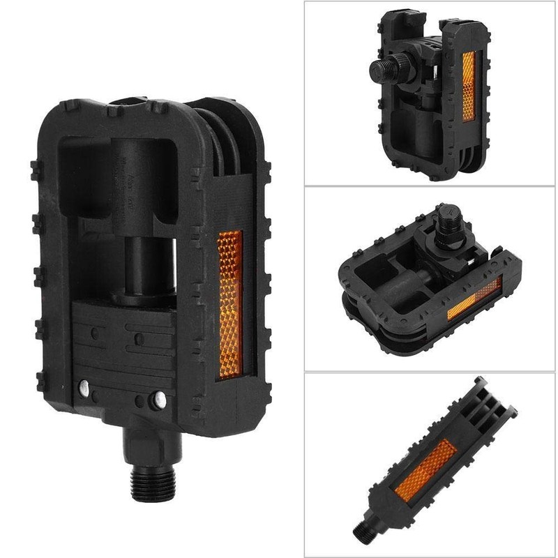 DEWIN Bicycle Folding Pedals, Pedals Bicycle Folding Plastic Foldable Bicycle