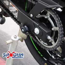 Shogun 2018 2019 2020 Kawasaki Ninja 400 2019 2020 Z400 Z 400 2013-2020 ZX6R ZX6 Ultra Compact Swingarm Spools - Sliders - Black - 701-0779 - MADE IN THE USA