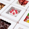 NBEADS Pack of 20 Gift Boxes, White Small Folded Paper