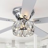 Breezary 52 inch Flush Mount Ceiling Fans with Lights Remote