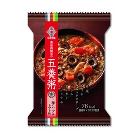 Yomeishu Manufacturing Wellness Series Five-Grain Porridge Red 0.7oz (20.4g) x 10 pieces / Three Types of Herbs Tomato Flavor / Freeze-Dried Porridge / Dietary Health Low Calorie Diet Meal Replacement