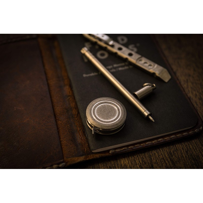 TEC Accessories Ti-Tape Titanium Retractable Mini Tape Measure (Stonewashed Finish)