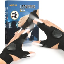 AMFUN 1 Pair of 2 LED Gloves