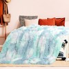 Tuddrom Decorative Extra Soft Faux Fur Throw Blanket,Solid Reversible Fuzzy