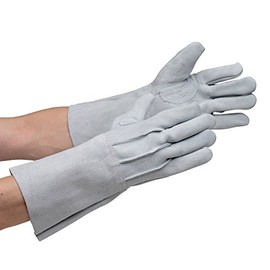 Midori Anzen MT-106D-5P Leather Gloves for Gas Fusion and Welding, 5 Fingers, 1 Pair