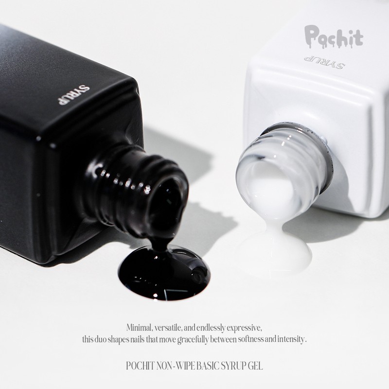 pochit Pochet Demuir Glaze Black White Syrup Gel Single Item