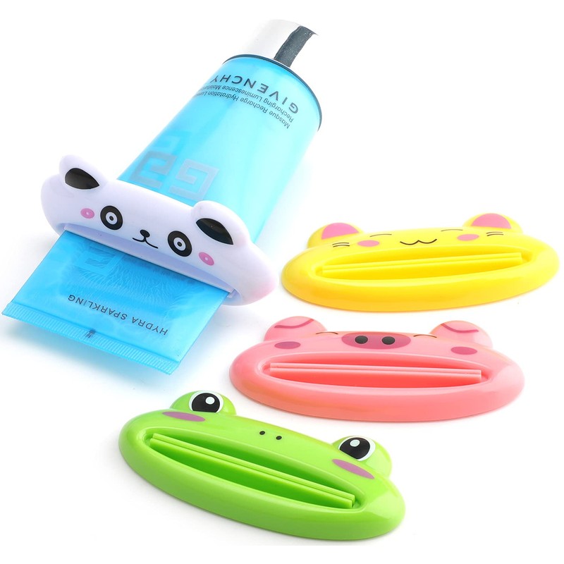 Pasow Cartoon Animal Plastic Frog Cat Panda Pig Shaped Toothpaste