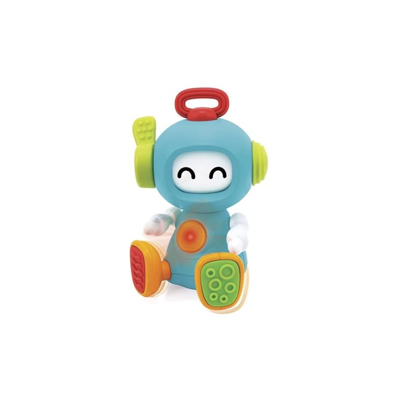 INFANTINO Sensory Elasto Robot, fun cause and effect, multi textured