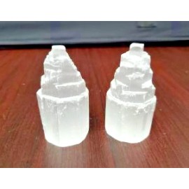 2.5" Selenite Crystal Tower / Meditation / Healing / Spiritual (1pc) - US Seller