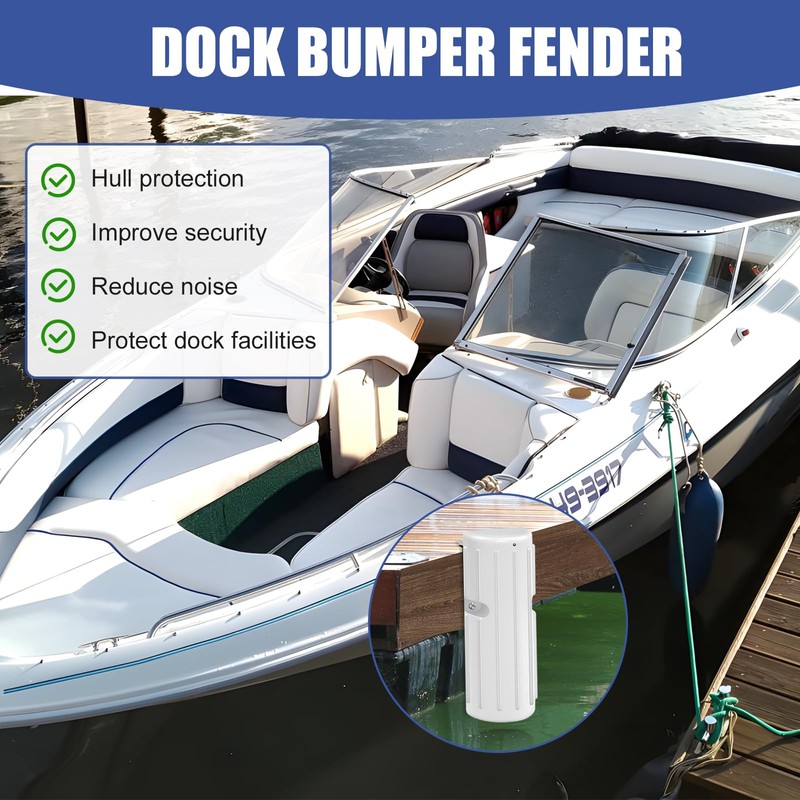 Dock Bumper Fender, Inflatable Protection - Heavy Duty Boat Dock