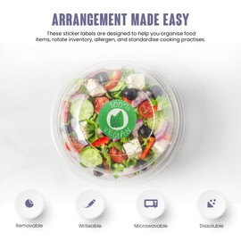 We Can Source It Ltd - Vegan Food Labels/Stickers - Roll of 1000 25mm Round Labels in Handy Dispenser - 1 Roll (1000 Lables)