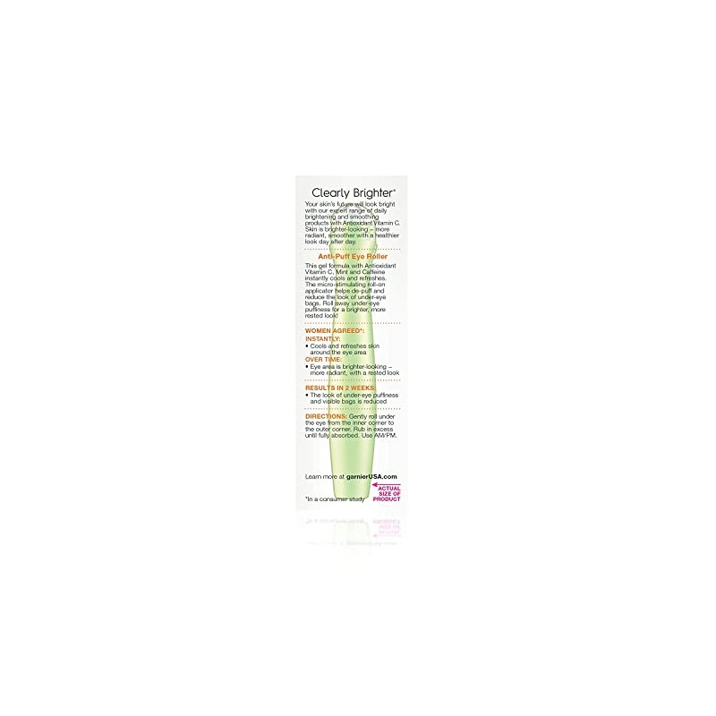 Garnier Skin Renew Anti-Puff Eye Roller, 0.50 Fluid Ounce Paquete