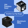 Sinsilvie Pool Cue Tips Shaper 3 in 1 Cue Tips