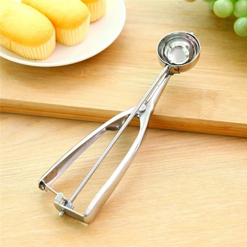 Ice Cream Disher Ice Cream Spoon Stainless Steel Clean Convenient
