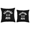 Edamame Is My Boo Skeleton Hands Throw Pillow