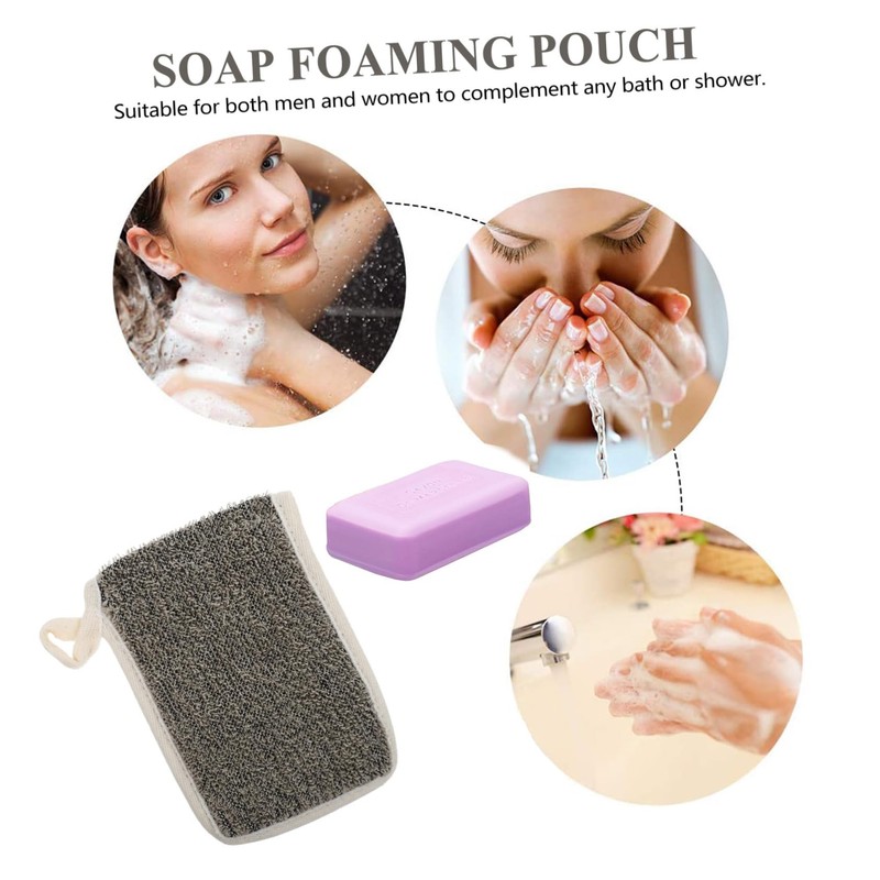 Healeved 12pcs Foaming Exfoliating Soap Holder Storage Pouch for Handmade