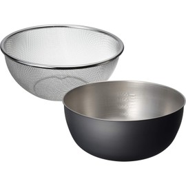 Wahei Freiz Tsubame Sanjo Okatte Mark Stainless Steel Strainer and Bowl Set 18cm OK-002