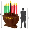 Liliful 8ft Kwanzaa Menorah Inflatable Outdoor Yard Decorations