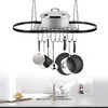 TFCFL Kitchen Ceiling Mount Iron shelf Cookware Storage Shelf Tray