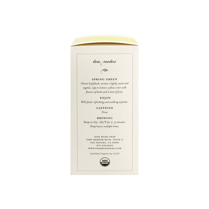 Silk Road Teas, Decaffeinated Organic Spring Green Tea, Spring Pluck,