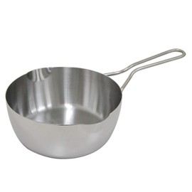Urushiyama KSN-18Y Snow Flat Pot 7.1 inches (18 cm), Induction Compatible, Stainless Steel, Made in Japan Koshino