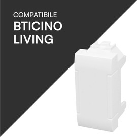 Fake Polo Keycaps Colour White Fruits Compatible with BTicino Living Series Civile 40000B - Pack of 2