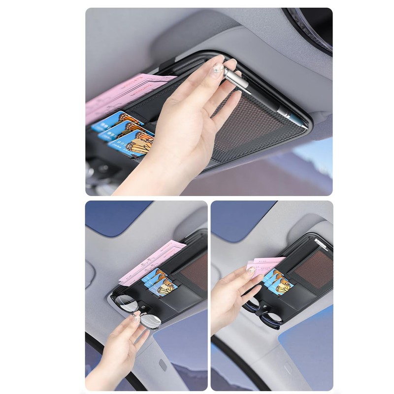Large Sun Visor Organizer Holder - Car/Truck, Document Holder for