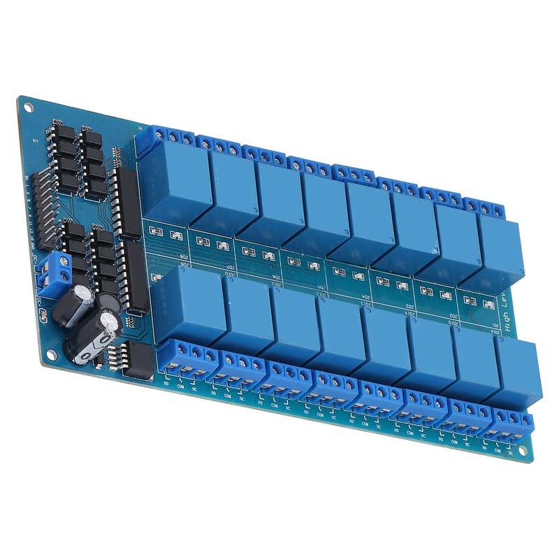 Relay Module 16 Channel with Optocoupler Protection Power Supply High