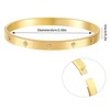 HIQUACC Women's Stainless Steel Bracelet 18K Gold Plated Bracelet Crystal