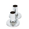 Heating Pipe Cover Set, Diameter 20 mm, Chrome, Made of