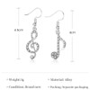 HZAOPZE 2 Pairs of Women's Dangle Earrings, Music Note Drop