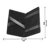 Genuine Leather Unisex Slim Magic Slim Bifold Minimalist Black Fashion