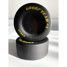 Goodyear 2 X Goodyear Tires NASCAR Racing Slick Race Tire Rubber 3 5/8” X 1.5" 1:8 Scale