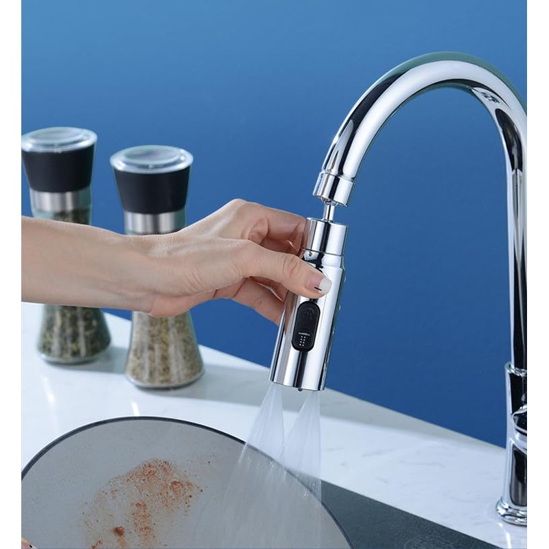 JINYOMFLY 3 Mode Tap Aerators, Extension for Kitchen Bathroom Tap,
