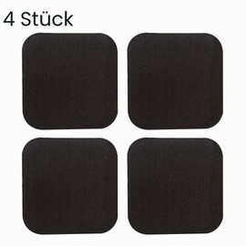 ZSooner Shock Absorbing Treadmill Mat, Anti-Vibration Sound Insulation, Thickened Floor Pads for Treadmill, Non Zero, Black, Pack of 4