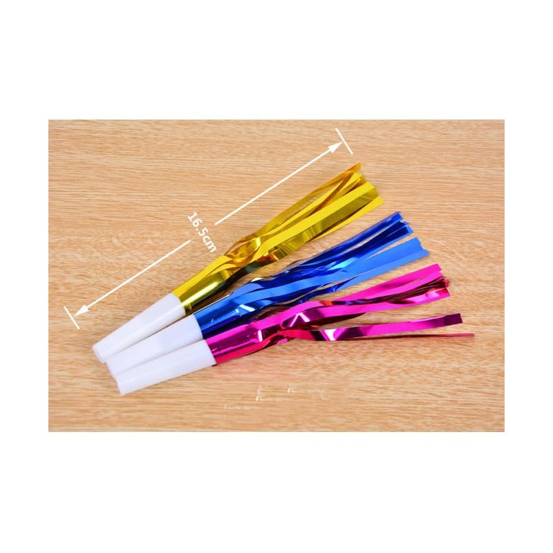 12PCS Noise Makers, Blowers Horns Blowouts Whistle for Adults Cheerleading