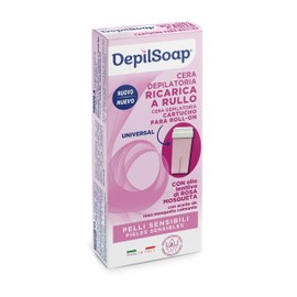 Depilsoap® - Nachfüllpackung für elektrische Rolle – Wachs für empfindliche Haut – neue Gel-Formel angereichert mit Mosqueta Rose und Sheabutter – universell