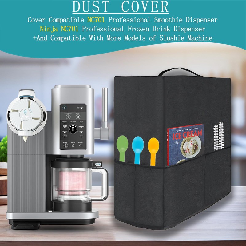 ninja creami swirl cover for NC701,Heat-Resistant 600D Nylon Cover Compatible