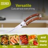 ZOLMER® Stainless Steel Kitchen Scissors - Sharp Poultry Scissors &