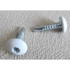 ABS 3/4" White Cargo Exterior Self Tapping Screws for RV, Trailer, Camper, Toy Hauler (150)