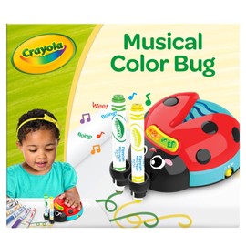 Crayola Musical Doodle Bug, Toddler Sensory Toy, Ladybug Toy for Kids, Arts & Crafts Gifts for Toddlers, Ages 2, 3, 4