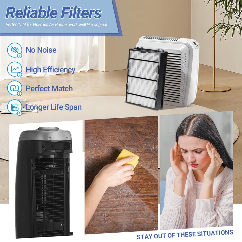 NISHCON HAPF600 Filter Replacement for Holmes True HEPA Filter B